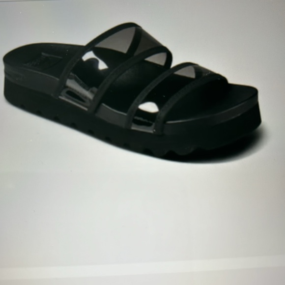 REEF women’s Vista Hi-Energy Sandal Black Transparent Straps size 6 - Picture 11 of 12